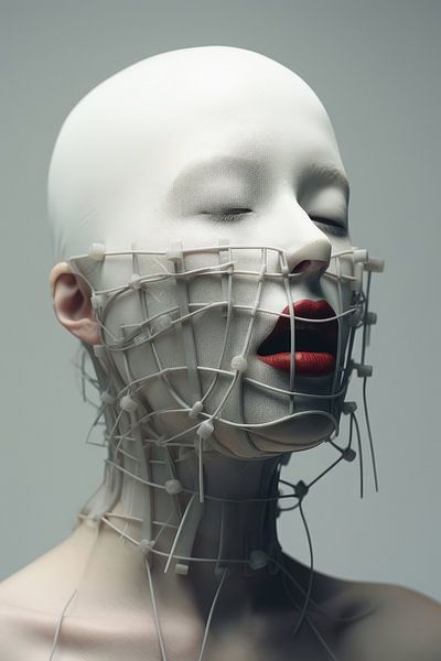 Portrait woman strange and bizarre by Art Bizarre