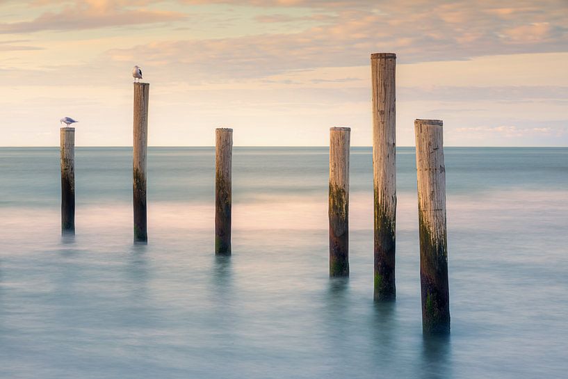 Sonnenuntergang bei Palendorp in Petten, Nordholland von Henk Meijer Photography