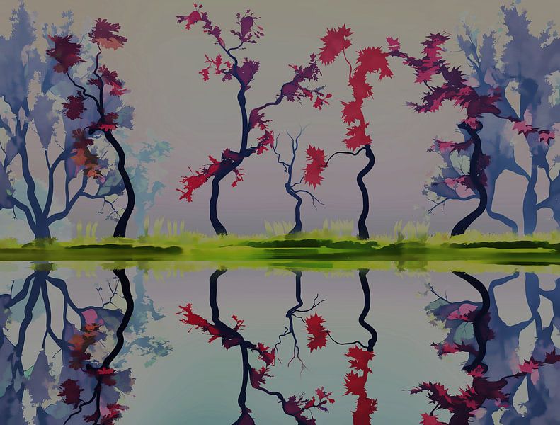 Windy Trees by Angel Estevez