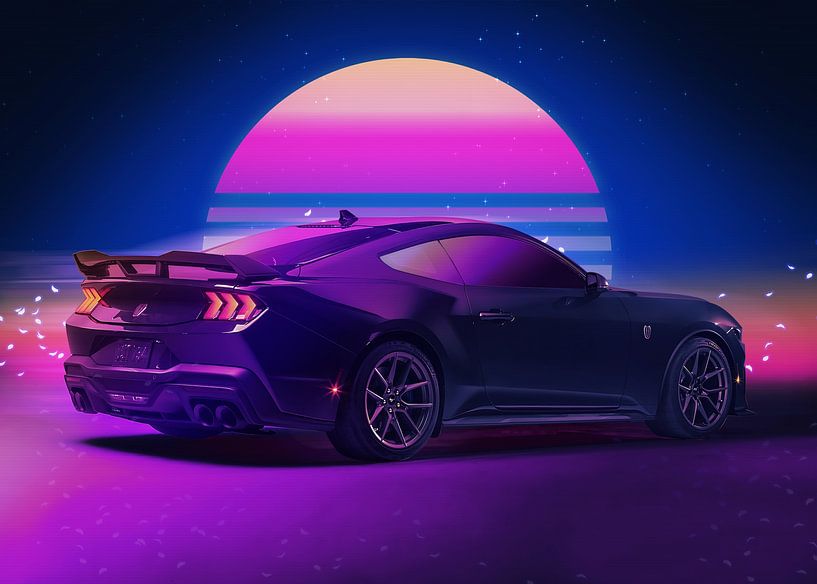 Ford Mustang Dunkles Pferd von Ali Firdaus