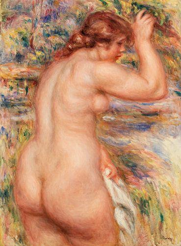 Naakt in een landschap, Renoir (1917)