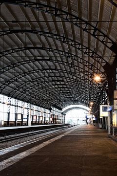 Haarlem fotografierte am Morgen | Bahnhof Haarlem von heidi borgart