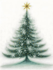 Sapin de Noël enneigé sur IamHomeStudio