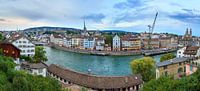 Zurich stadsgezicht panorama van Dennis van de Water thumbnail