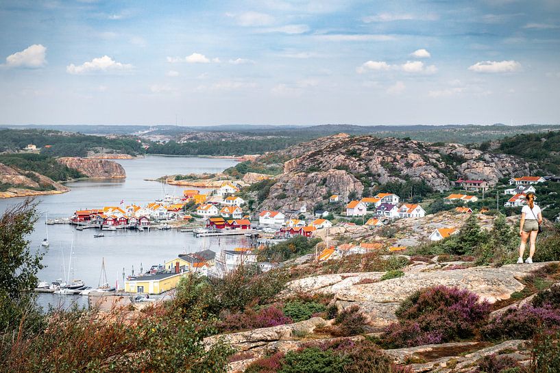 Fjällbacka, uitzicht vanaf Kungsklyftan van Bart Sallé