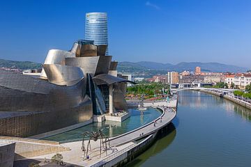 Zicht op Bilbao, Spanje