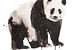Print van een panda, bijzondere dieren illustratie van Angela Peters
