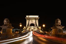 Kettingbrug Boedapest by Night von Rik van der Klooster