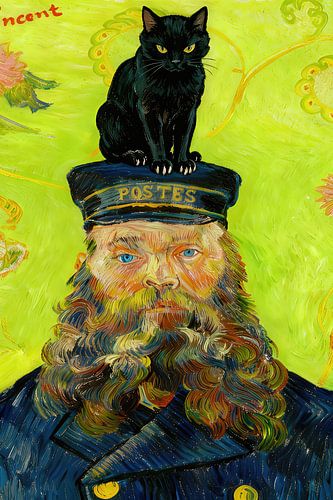 Der Postmann und die schwarze Katze - Van Gogh-Parodie