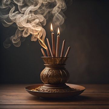 Incense sticks by Gert-Jan Siesling
