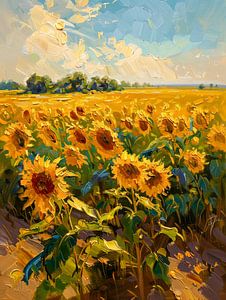 Sonnenblumen auf den Feldern