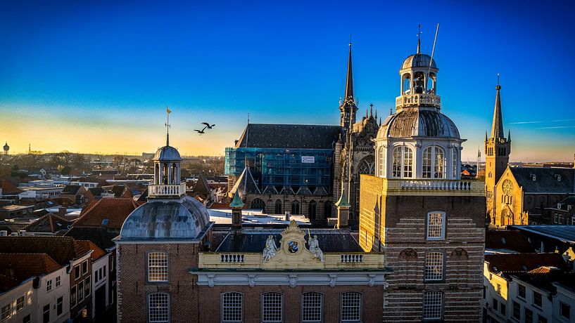 Oude stadhuis Goes bij zonsopkomst van Fotografie in Zeeland