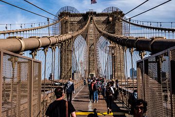 Brooklyn Bridge, New York City van Eddy Westdijk