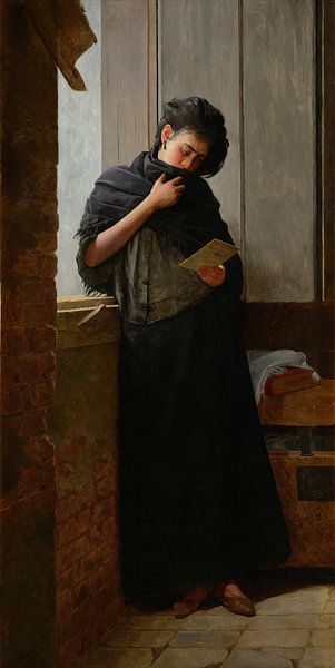 Almeida Júnior, Saudade (verlangen), 1899 van Atelier Liesjes
