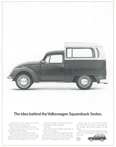 VW-Werbung 60er Jahre von Jaap Ros