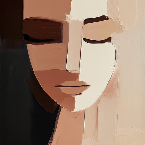 Between Light and Shadow – a modern portrait of a woman by Bianca ter Riet