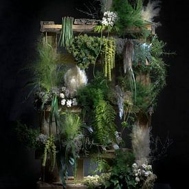 Öko-Turm aus Palette und Pflanzen von Marion Lemmen