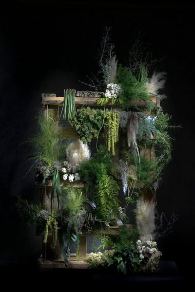Eco toren van pallet en planten van Marion Lemmen