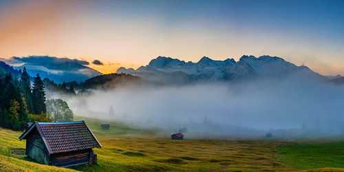 Ochtendmist bij Geroldsee