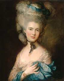 Vrouw in het blauw, Thomas Gainsborough.