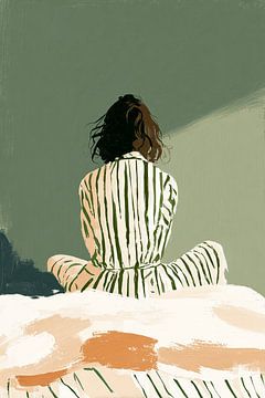 Achteraanzicht, ochtendstilte van Mosaic Dialogue