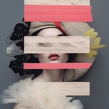 Portrait de mode "Anonymous" avec du fluor sur Carla Van Iersel
