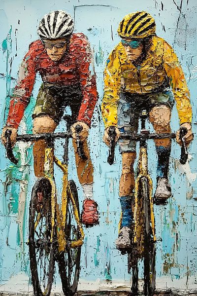 cyclists by PixelPrestige