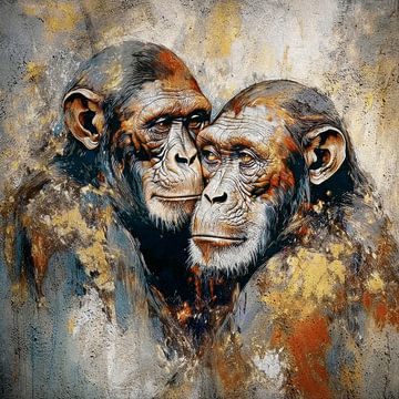 Liebe ist... ein Affengesicht auf einer Betonwand! von Marjolein Deelen