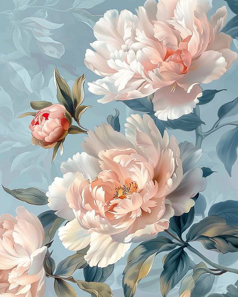Light pink peony by It starts with Art