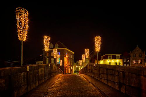 Roermond by night, Maria Theresiabrug (Stenen Brug)