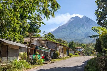 Village at the foot of Volcano. by Floyd Angenent