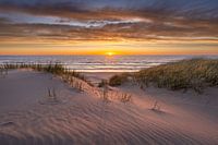 Schoorl aan Zee at the Kerf with setting sun