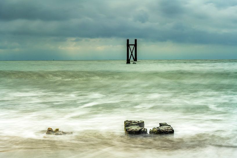 Storm at Westkapelle by Frank Laurens