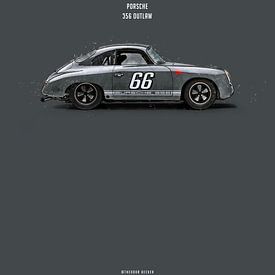 Cars in Colours, Porsche 356 Outlaw " Lad" by Theodor Decker