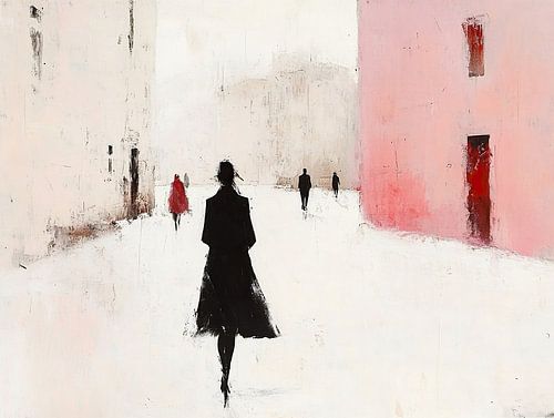 Stadtkunst | Rosa Abstrakt von Zen und Mehr