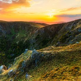 Sonnenuntergang in den Vogesen von Daniela Beyer