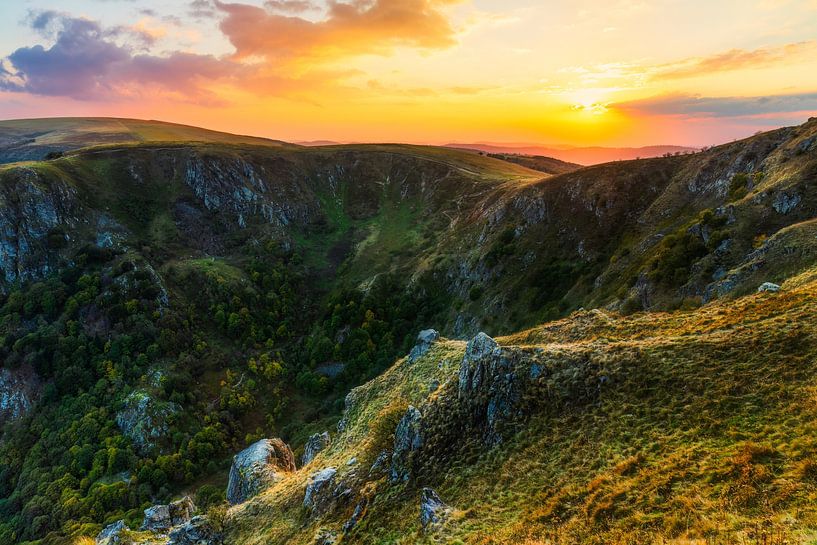 Zonsondergang in de Vogezen van Daniela Beyer
