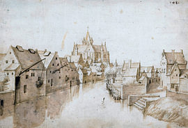 Jacob Grimmer – The Church of Our Lady across the Dyle in Mechelen