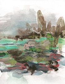Heiteres Bergpanorama von Lori Ann Folz