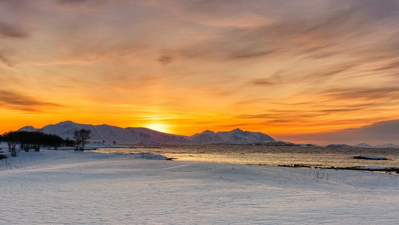Senja in winter, Noorwegen van Adelheid Smitt