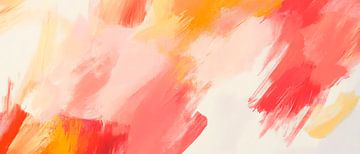 Abstracte explosie van kleur - dynamisch en levendig van Poster Art Shop