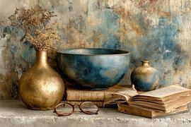 Boeken -  Rustig Stilleven in Delfts Blauw van Joriali Fine Art