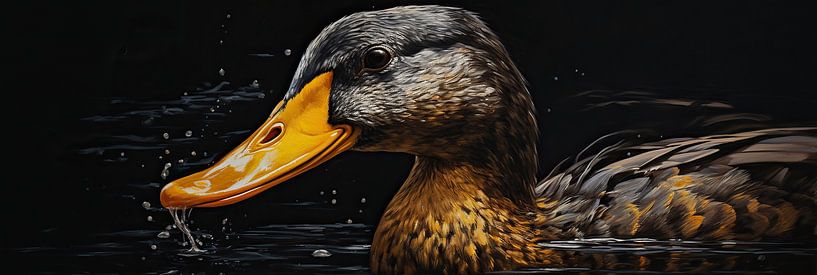 Lively Duck von ARTEO Gemälde