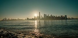 Skyline von New York City bei Sonnenaufgang, USA von Patrick Groß