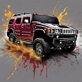 Hummer h2 splash art van kevin gorter