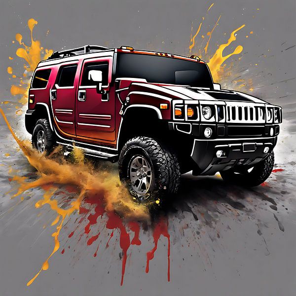Hummer h2 splash art van kevin gorter