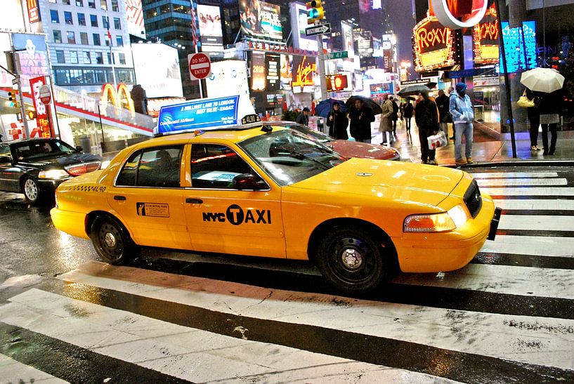 Gele taxi - New York City - Amerika van Be More Outdoor