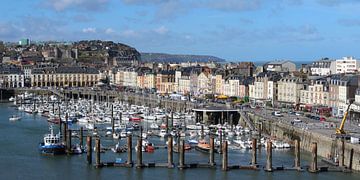 Dieppe Haven Panoramisch Uitzicht, Frankrijk van Imladris Images