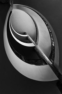 Abstract beeld van de trap van Donner van Rini Braber