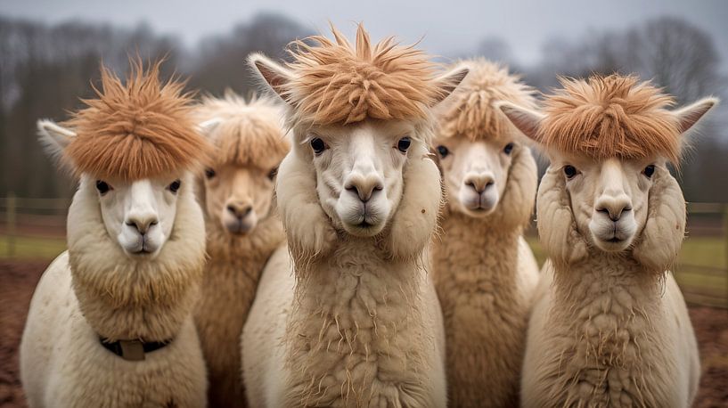 Alpaca portrait by Black Coffee